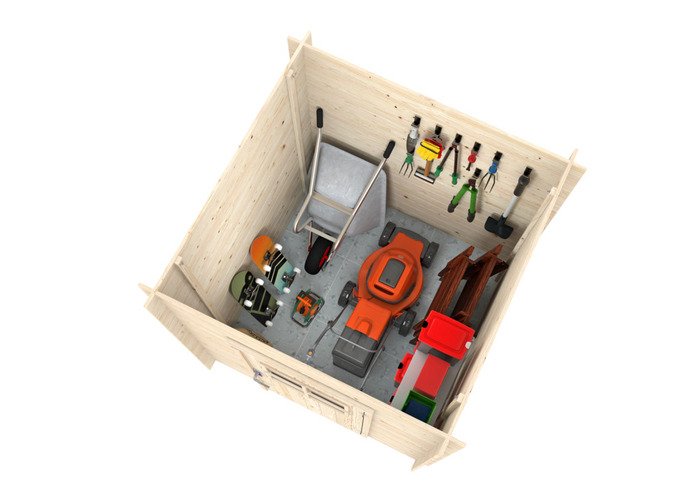 Palmako redskapsbod Iris 1 176 x 176 cm